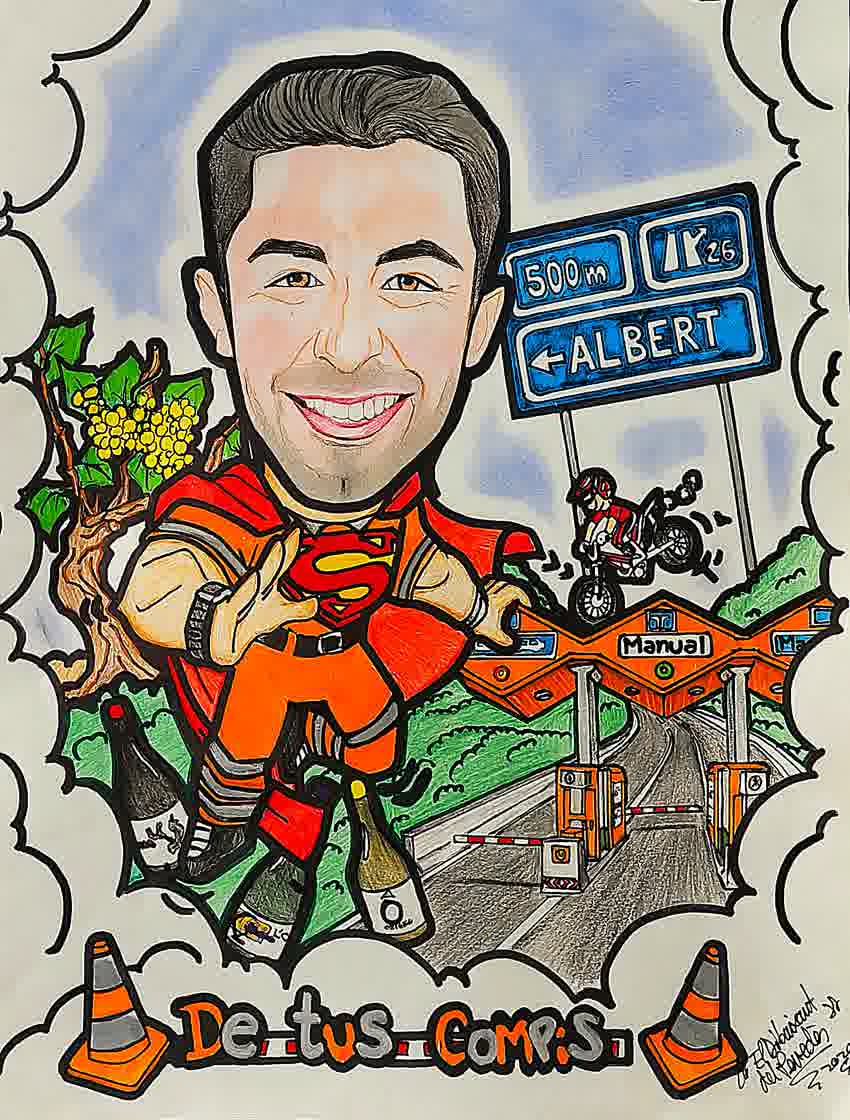 Caricatura esportiva personalitzada